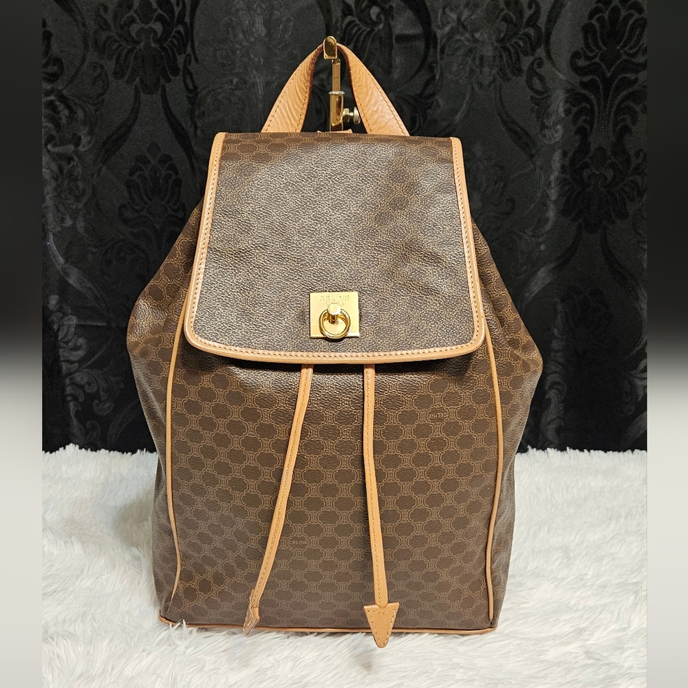 Celine Brown and Tan Backpack (LARGE)